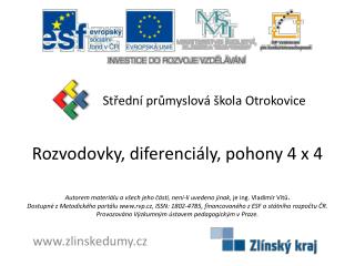 Rozvodovky, diferenciály, pohony 4 x 4