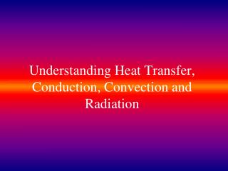 Understanding Heat Transfer, Conduction, Convection and Radiation