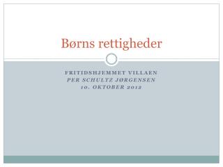 Børns rettigheder