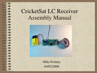 Assembly Manual