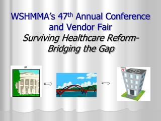 WSHMMA’s 47 th Annual Conference and Vendor Fair Surviving Healthcare Reform-Bridging the Gap