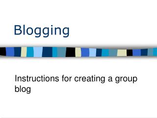 Blogging