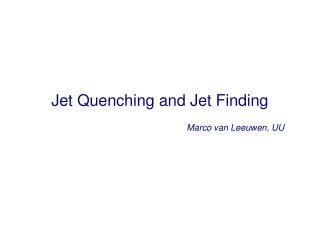 Jet Quenching and Jet Finding