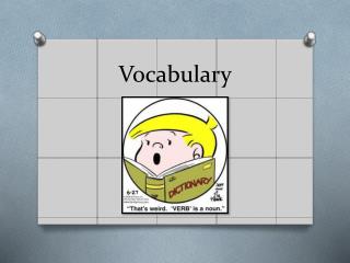 Vocabulary