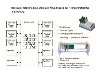 Ressourcenalgebra. Eine alternative Grundlegung der Rechnerarchitektur