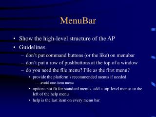 MenuBar