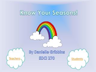 Know Your Seasons!