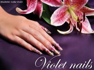 Violet nails