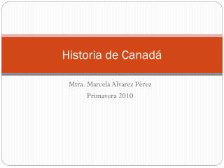 Historia de Canadá