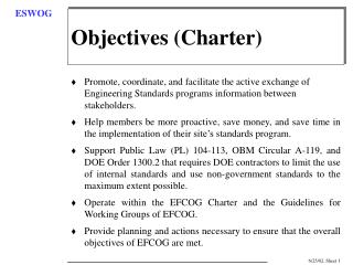 Objectives (Charter)