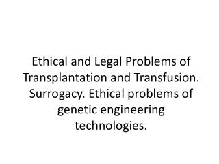 Organ donation