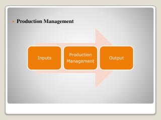 Production Management