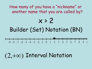 How many of you have a “nickname” or another name that you are called by?