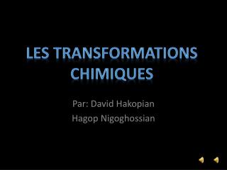 Par: David Hakopian Hagop Nigoghossian