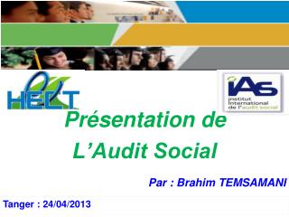 Présentation de L’Audit Social