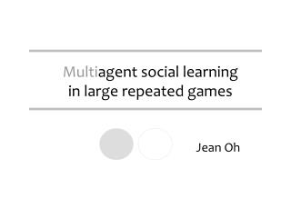 Multi agent social learning in large repeated games