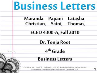 Business Letters