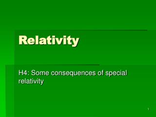 Relativity