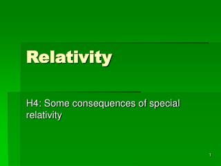 Relativity