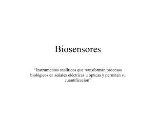 Biosensores