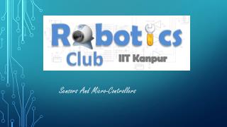 Sensors And Micro-Controllers