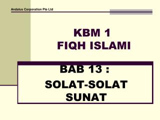 KBM 1 FIQH ISLAMI