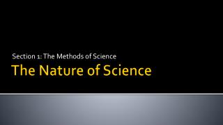 The Nature of Science