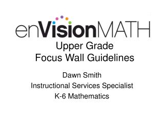 Upper Grade Focus Wall Guidelines