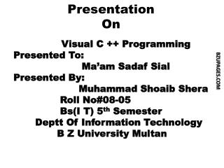 Presentation On