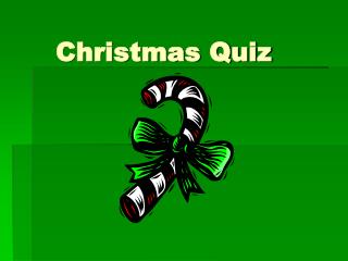 Christmas Quiz