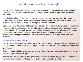 Introducción a la Microbiología