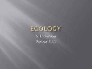 Ecology