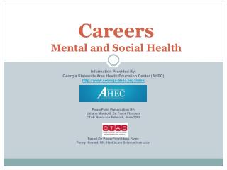 Careers Mental and Social Health