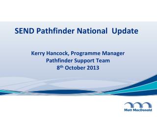 SEND Pathfinder National Update