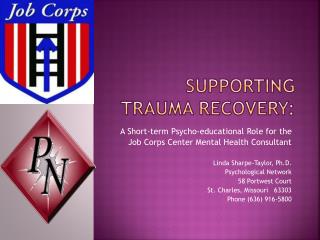 Supporting Trauma Recovery: