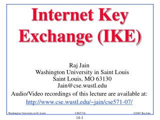 Internet Key Exchange (IKE)