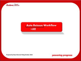 Auto Reissue Workflow