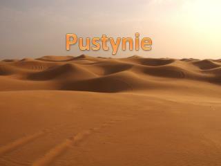 Pustynie