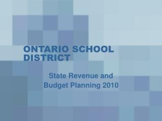 ONTARIO SCHOOL DISTRICT