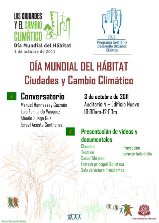 DÍA MUNDIAL DEL H ÁBITAT Ciudades y Cambio Climático