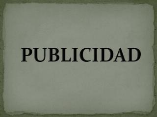 PUBLICIDAD