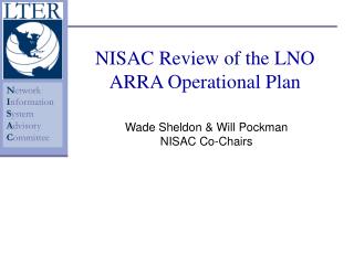 NISAC Review of the LNO ARRA Operational Plan