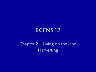BCFNS 12