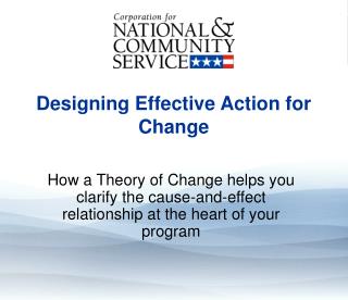 Designing Effective Action for Change