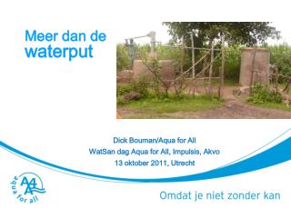 Meer dan de waterput