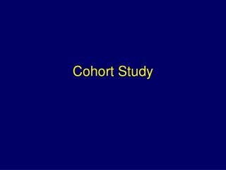 Cohort Study