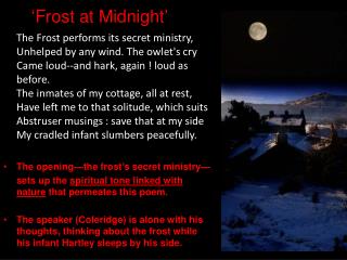 ‘Frost at Midnight’
