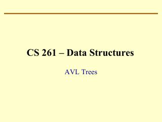 CS 261 – Data Structures