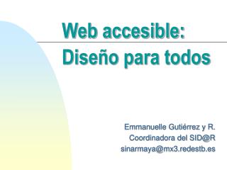 Web accesible:
