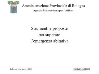 Strumenti e proposte per superare l’emergenza abitativa